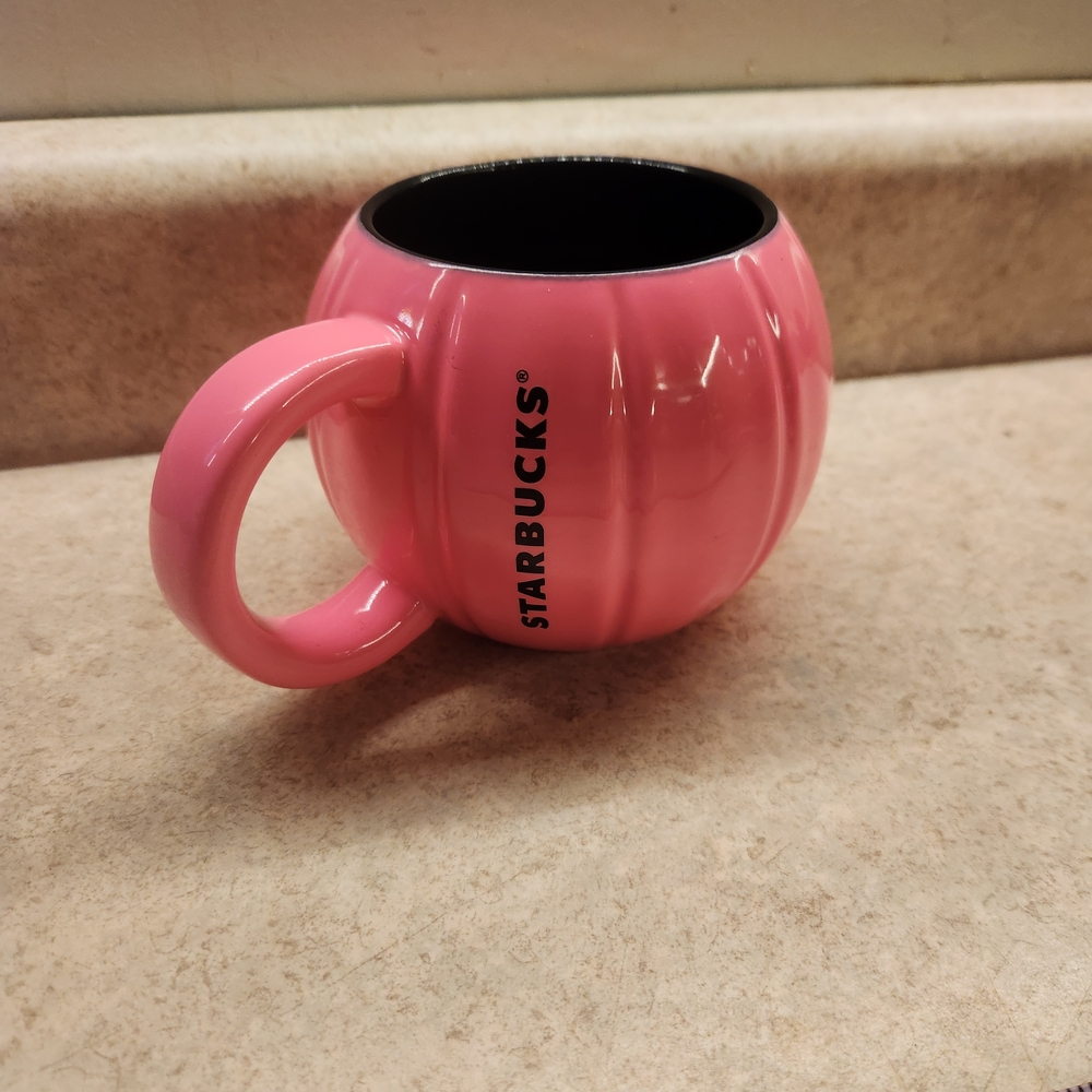 Starbucks Fall 2023 Neon Hot Pink Pumpkin Halloween Mug NWT